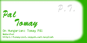 pal tomay business card